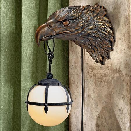 Design Toscano Enlightening Freedom Bald Eagle Sculptural Electric Wall Sconce, PK 2 CL980003